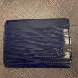 Authentic Louis Vuitton Epi Black Leather Wallet